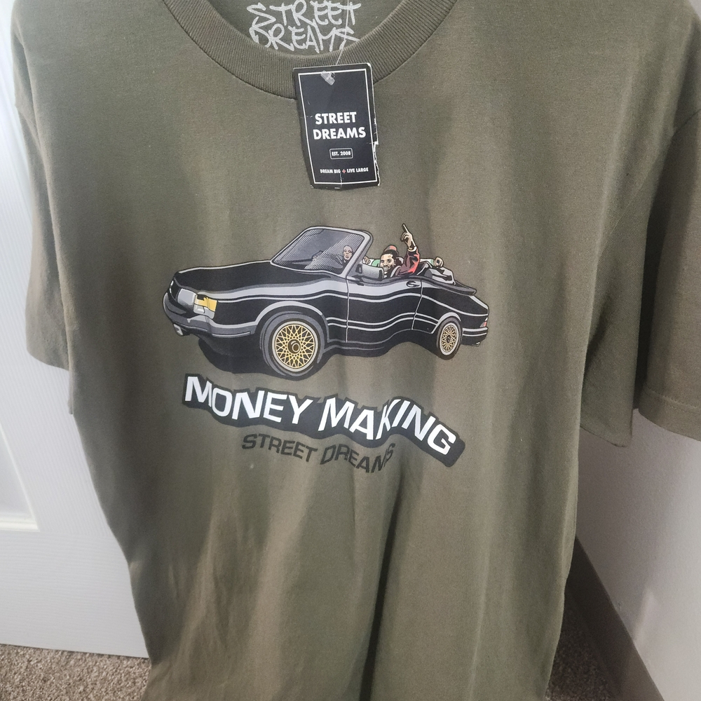 Money Making Graphic Tee - Olive